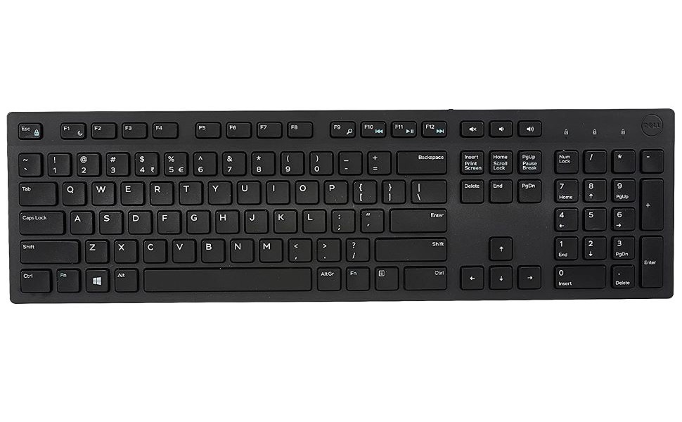 Dell KB216/KB216d1 Wired Multimedia USB Keyboard with Super Quite Plunger Keys with Spill-Resistant 